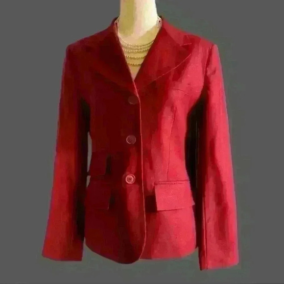 J.G.HOOK Vintage 100% wool blazer size petite 6 - Picture 1 of 16
